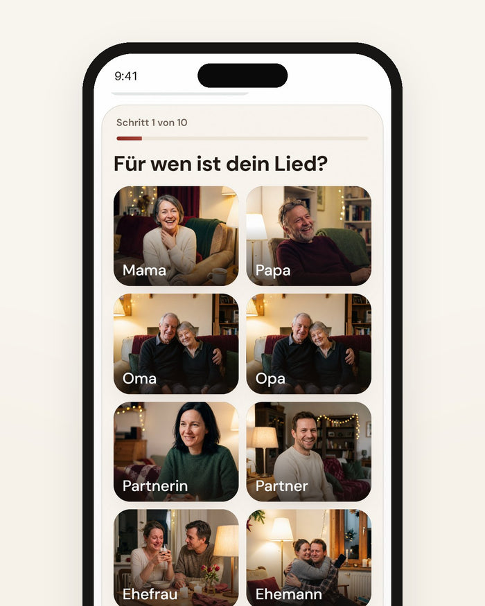 Produktbeispiel Erinnerungssong (Beispiel-Song, Name erfunden)